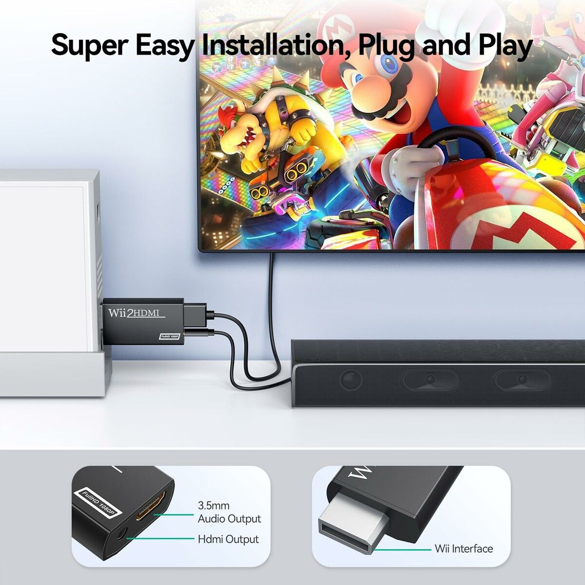 how to connect a wii to a vizio smart tv