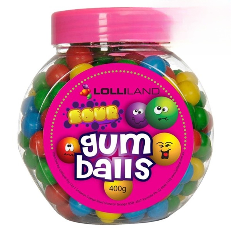 Buy LL GUMBALL SOUR JAR 400GM MyDeal