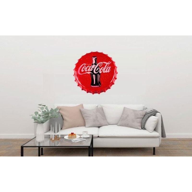 Buy Coca Cola Beer Cap Metal Tin Sign Poster MyDeal