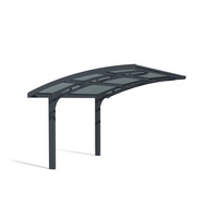 CANOPIA - Arizona Wave 3 x 5 Single Cantilever Carport Dark Grey