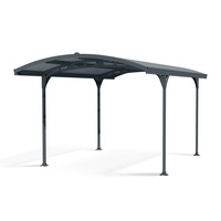 CANOPIA - Atlas 3 x 5 DIY Single Carport Kit Dark Grey Solar Grey