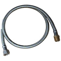 10mm SS Gas Hose 1/2 BSP FC x 1/2 BSP M 1200mm