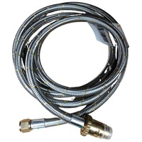 10mm SS Gas Hose 3/8 SAE FF x Male Bayonet 3000mm