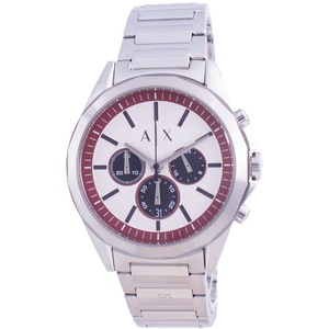 Armani Exchange Chronograph White Dial Stainless Steel Quartz AX2646 Mens Watch