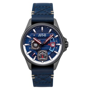 AVI-8 Hawker Harrier Farley Multifunction Regiment Blue Dial Quartz Mens Watch