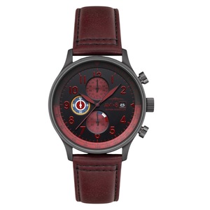 AVI-8 Hawker Hurricane Classic Chronograph Blood Red Leather AV40110S Mens Watch