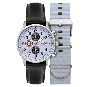 AVI-8 Hawker Hurricane Classic Chronograph AV-4011-0V Mens Watch And Extra Strap