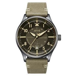AVI-8 Hawker Hurricane Kent Automatic Stanton Grey Dial AV-4094-04 Mens Watch