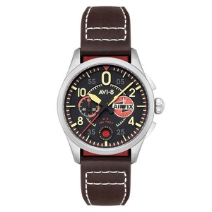 AVI-8 Spitfire Lock Chronograph Airfix Edition Raven Black Dial AV-4089-09 Watch