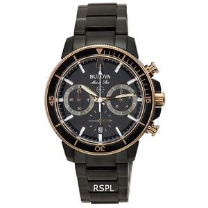Bulova Marine Star Chronograph Stainless Steel Diver 98B302 200M Mens Watch