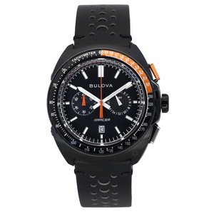 Bulova Racer Chronograph Tachymeter Black Dial Quartz 98B428 100M Mens Watch