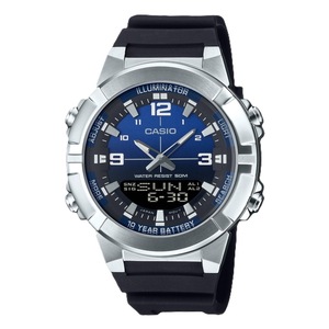 Casio Analog Digital Combination Blue Dial Quartz AMW-870A-2AV 50M Mens Watch