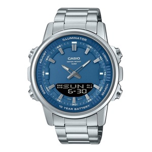 Casio Analog-Digital Combination Blue Dial Alarm Timer AMW-880D-2A1V Mens Watch