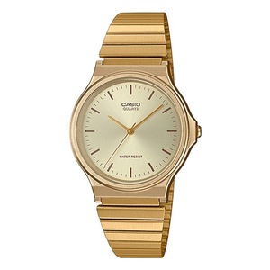 Casio Analog Golden Stainless Steel Champagne Dial Quartz MQ-24G-9E Mens Watch
