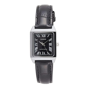 Casio Analog Leather Strap Black Dial Quartz LTP-V007L-1B Womens Ladies Watch