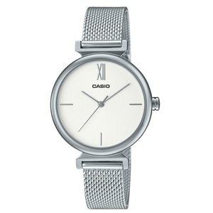 Casio Analog Stainless Steel Quartz LTP-2024VM-7C Womens Watch With Bangle Set