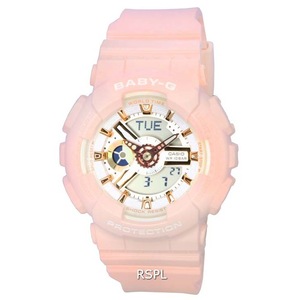 Casio Baby-G Analog-Digital Alarm Timer Quartz BA-110XRG-4A 100M Ladies Watch