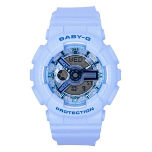 Casio Baby-G Analog Digital Blue Dial Resin Strap BA-110YK-4A 100M Ladies Watch