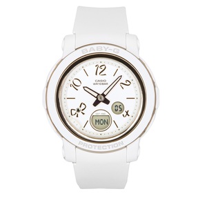 Casio Baby-G Analog Digital World Time Alarm Timer 31 Time Zones Quartz BGA-290RA-7A 100M Women's Watch