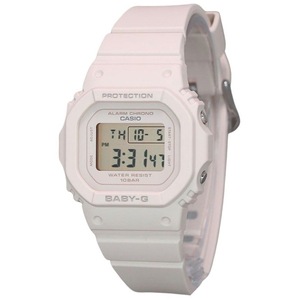 Casio Baby-G Digital Beige Pink Resin Alarm Chrono BGD-565U-4 100M Ladies Watch