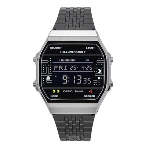 Casio Bluetooth Illuminator Vintage Digital PAC-MAN Collaboration Smartphone Link Quartz ABL-100WEPC-1B Unisex Watch