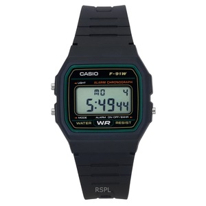 Casio Classic Alarm Chronograph Light Measurement Mode F-91W-3SDG 30M Mens Watch