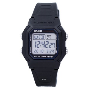 Casio Classic Digital Illuminator Backlight Stopwatch W800H1AVDF 100M Mens Watch