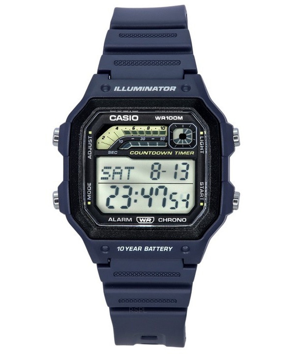 Casio Kitchen Timer Buy Casio Digital Alarm Chrono Countdown Timer Illuminator WS1600H2A ...