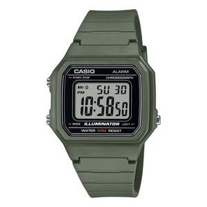 Casio Digital Alarm Chronograph Illuminator Backlight W-217H-3AV 50M Mens Watch
