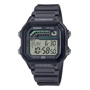 Casio Digital Alarm Preset Timer Backlight Calendar WS-1600H-8AV 100M Mens Watch