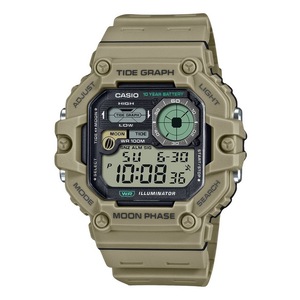 Casio Digital Tide Graph Moonphase Illuminator Quartz WS1700H5AV 100M Mens Watch