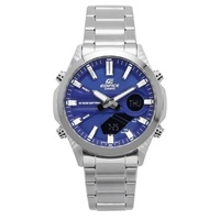 Casio EDIFICE Analog-Digital Alarm World Time Timer EFV-C120D-2A 100M Mens Watch