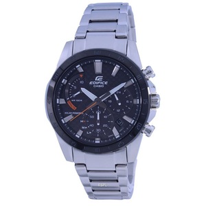 Casio EDIFICE Chronograph Date 12/24 Analog Solar EQS-930DB-1A 100M Mens Watch