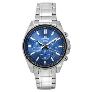 Casio EDIFICE Chronograph Stopwatch Blue Dial Quartz EFV-650D-2A 100M Mens Watch