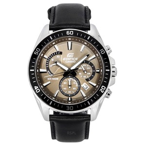 Casio EDIFICE Chronograph Stopwatch Leather Strap Quartz EFR-552L-5A Mens Watch