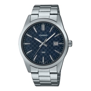 Casio Enticer Analog Stainless Steel Blue Dial Quartz MTP-VD03D-2A WR Mens Watch