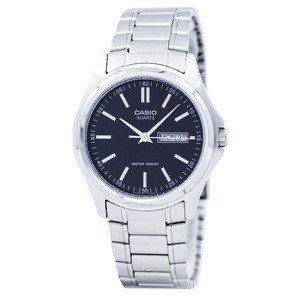 Casio Enticer Quartz Analog Black Dial Stainless Steel MTP-1239D-1ADF Mens Watch