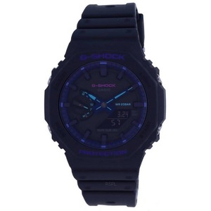 Casio G-SHOCK Analog Digital World Time Alarm Timer GA-2100VB-1A 200M Mens Watch