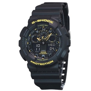 Casio G-SHOCK Caution Yellow Analog-Digital Alarm GA-100CY-1A 200M Mens Watch