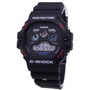 Casio G-SHOCK Digital Alarm Chrono Shock Resist DW-5900-1 Quartz 200M Mens Watch