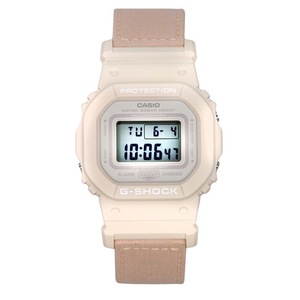 Casio G-SHOCK Digital Organic Pink Cloth Strap GMD-S5600CT-4 200M Ladies Watch