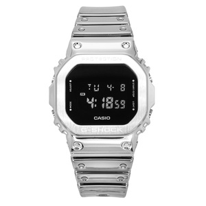 Casio G-Shock G-Steel Digital Fine Metallic Tough Silicone Strap Shock Resist Alarm Timer Stopwatch Backlight GM-5600YM-8 200M Men's Watch