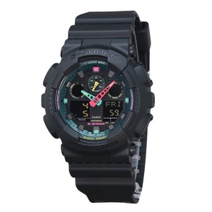 Casio G-SHOCK Multi Fluorescent Accent Series Quartz GA-100MF-1A 200M Mens Watch