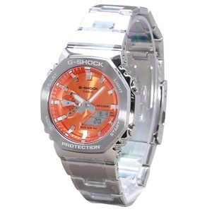 Casio G-SHOCK G-Steel Analog-Digital Orange Dial Quartz GM-2110D-4A 200M Mens Watch