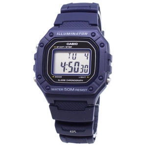 Casio Illuminator Alarm Chronograph W-218H-2AV Digital Men's Watch