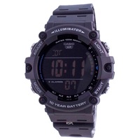 Casio Illuminator Digital 5 Alarm Dual Time AE-1500WH-8B 100M Mens Watch