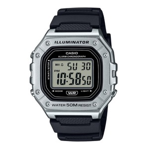 Casio Illuminator Digital Alarm Chronograph Backlight W-218HM-7AV Mens Watch 50M