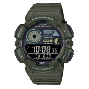 Casio Illuminator Digital Alarm Fishing Mode Moon Data WS-1500H-3BV Mens Watch