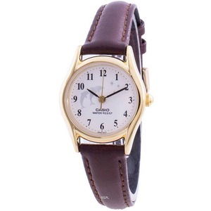 Casio LTP-1094Q-7B9 White Dial Japan Mov't Quartz Leather Strap WR Ladies Watch