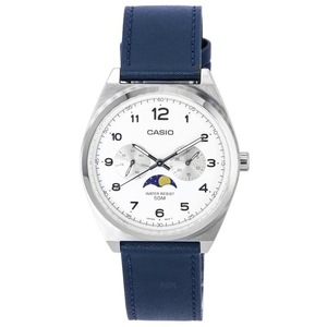 Casio Moon Phase Day/Date White Dial Japan Mov't Quartz MTP-M300L-7A Mens Watch